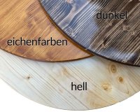 Tischplatte aus Holz mit WETTERSCHUTZ für Weinfass...