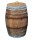 225L Weinfass geöffnet als Regenfass - rustikal Oberfläche: Natur, Deckel: Deckel mit Edelstahlgriff, Wasserhahn: Ohne Wasserhahn