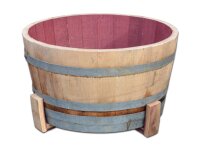 Set de 3 pies para barriles o maceteros, base fabricada con las duelas del barril de vino