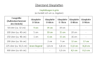 Tischplatte aus Glas, rund, 50/60/70/80/90cm Durchmesser, ESG