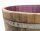 Barril macetero en madera de roble natural, posible también como mini estanque:  Con orificios de drenaje,con aceite,Con ruedas,con asas