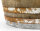 D 70cm - Rustikales Weinfass halbiert als Pflanzkübel aus Eichenholz - Landhausstil rustikal Oberfläche: Natur, Rollen: ohne Rollen, Trageschlaufen: mit Schlaufen, Ablaufbohrungen: ohne Bohrung (Miniteich)