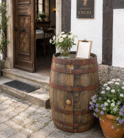 Barril de madera usado, auténtico barril de whisky escocés para decoración - barril mesa para bar