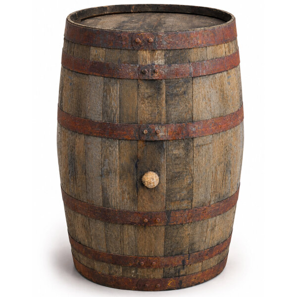 Barril de madera usado, auténtico barril de whisky escocés para decoración - barril mesa para bar