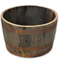 Maceta de madera, medio barril macetero para...