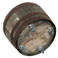 Maceta de madera, medio barril macetero para jardín, media barrica decoración - barril de whisky