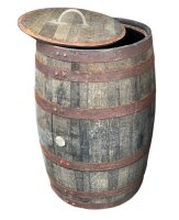 Barril de madera usado, auténtico barril de whisky escocés para decoración - barril mesa para bar